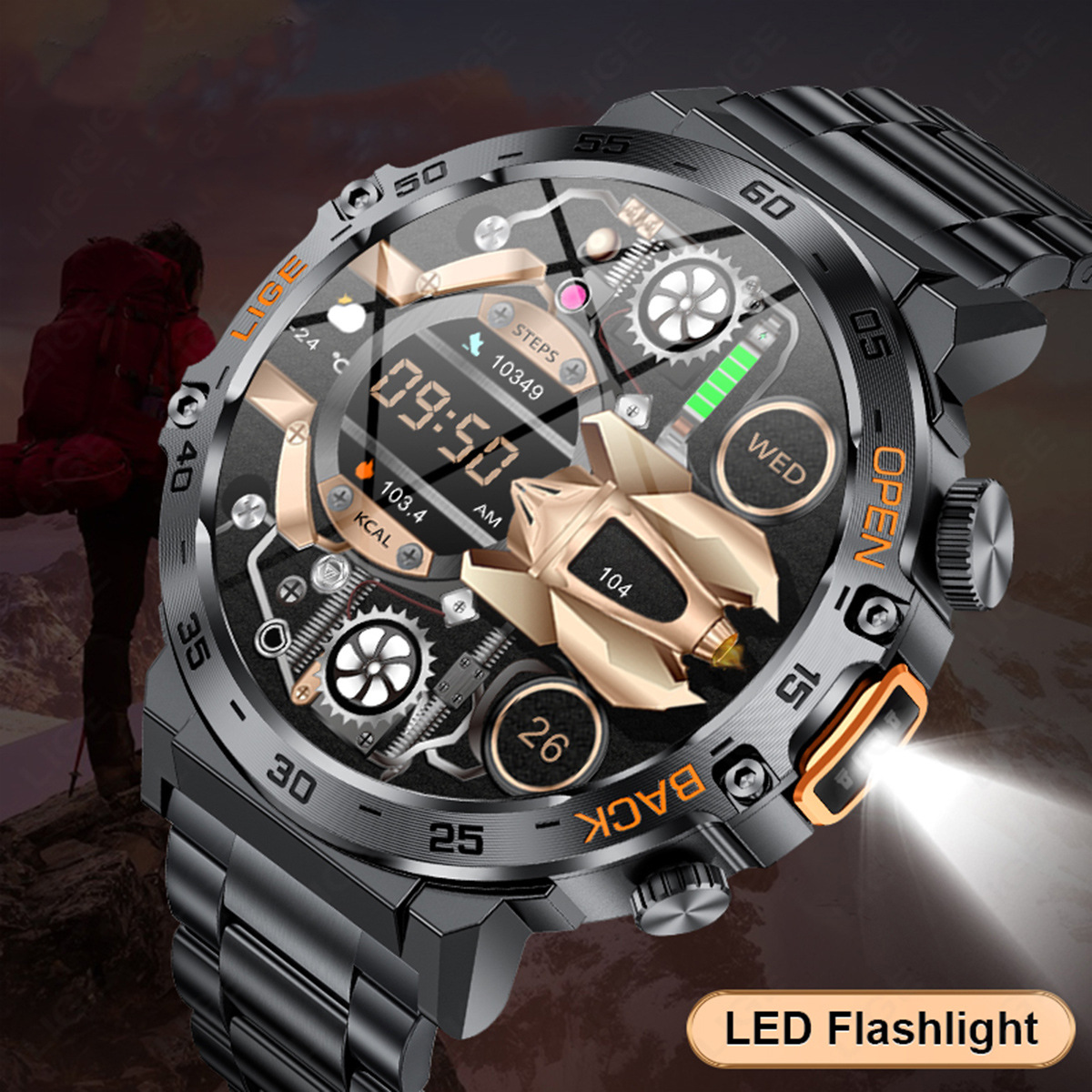 Smartwatch Custom - Buitenlandse handel, nieuwe smartwatch met hartslagmeter,