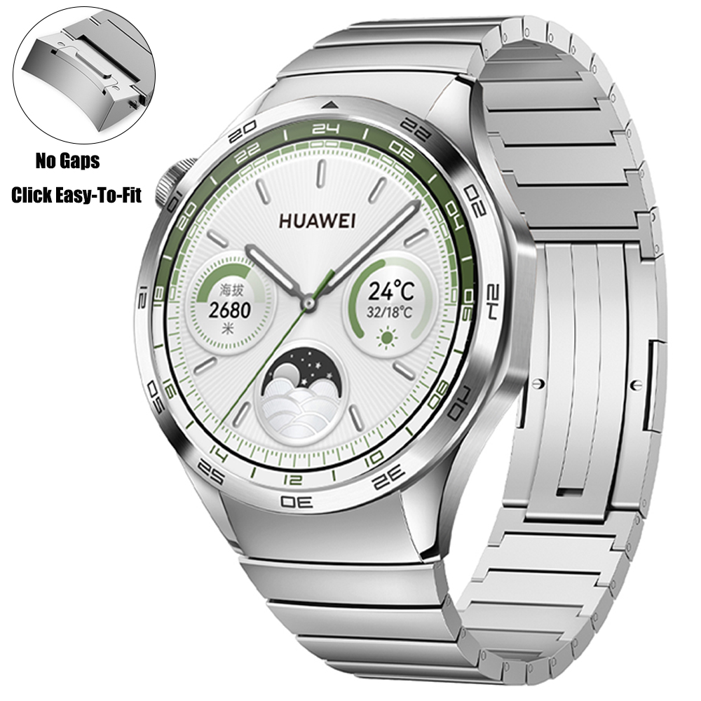 Titan Smartwatch Accessories - Officiële Metalen Stalen Band Voor Huawei