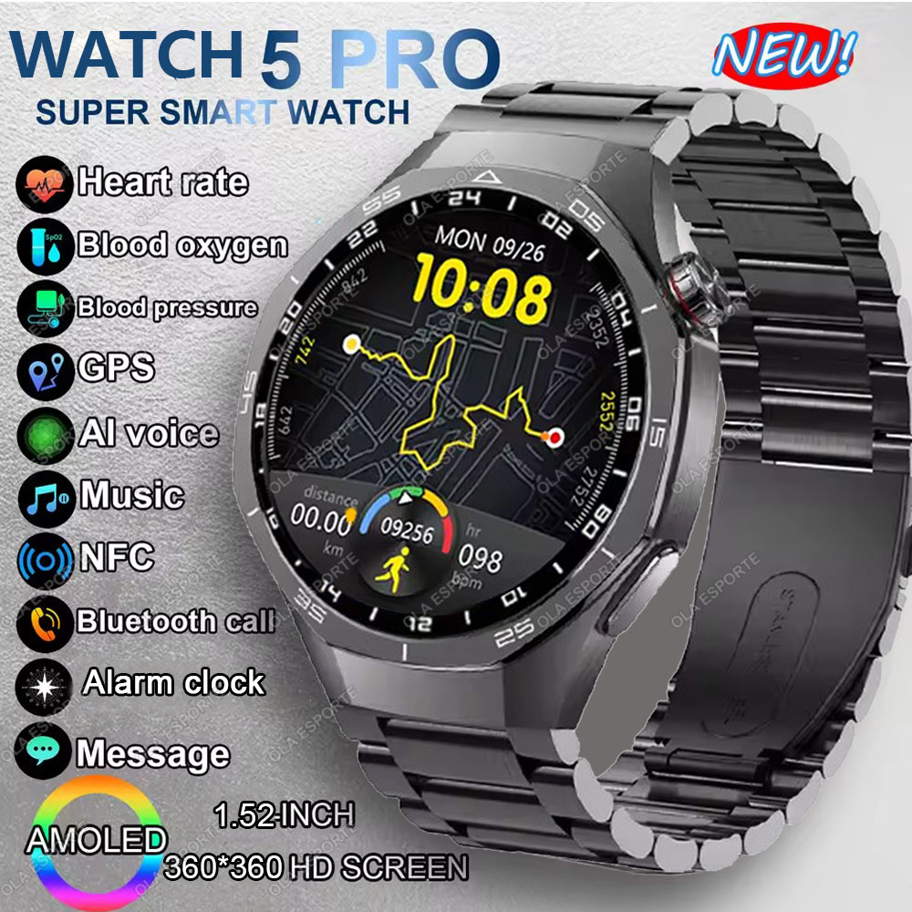 Smartwatch Custom - Nieuwe Watch 5 Pro Smartwatch 1.53