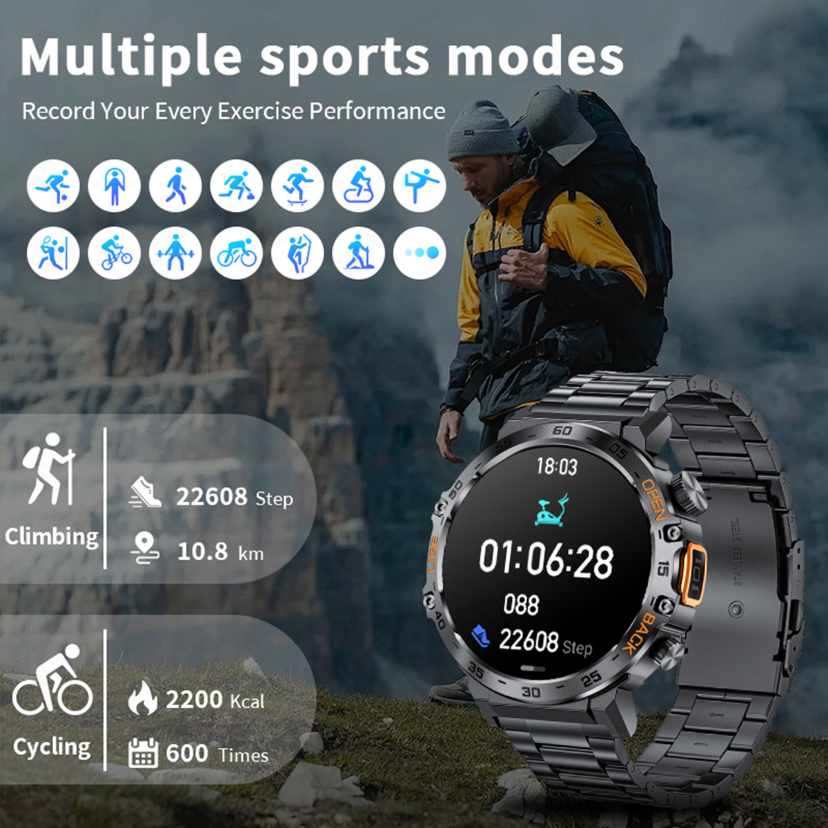 Buitenlandse handel, nieuwe sm - Smartwatch Custom recensie en prijs