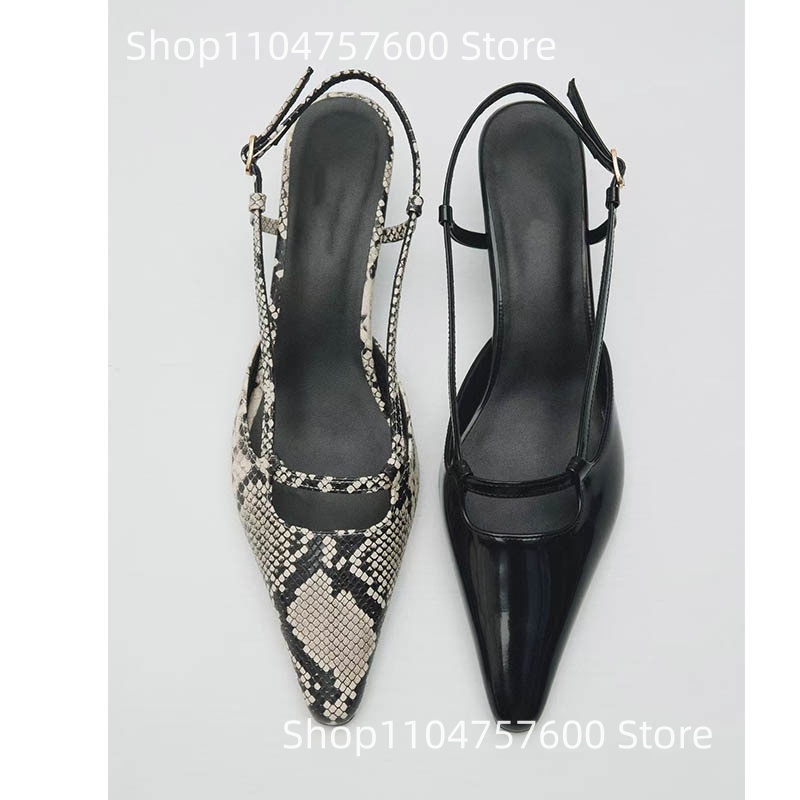Dames Slingback Puntschoen Lag - Leather Classic Strap recensie en prijs